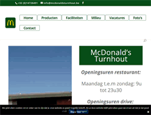 Tablet Screenshot of mcdonaldsturnhout.be